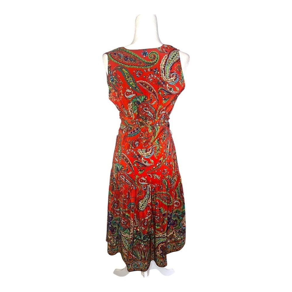 Paisley Silk Wrap Dress by Lauren Ralph Lauren Vintage - Picture 5 of 7